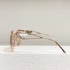 Lunettes de soleil de créateurs de luxe, 20 % de réduction sur le métal uni teinté ins net rouge triangulaire spr50z