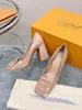 2023 mode femmes chaussures pompes talons hauts Sexy bout pointu perle Mules Slingback piste sort couleur fête de mariage-039