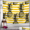 Handdoekje ananas serie muur tapestries digitale gedrukte strandhanddoeken bad huisdecor tafelkleed buitkussens 150x130 cm drop levering dhcnu
