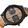 Avanços de pulso Wood Mens Watches Montres Hommes Luxury Limpe Dial Dial Fashion Fashion Wristwatch Business S Wooden Watch for Men in Relloj Hombre