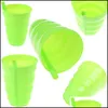 Tazze in plastica St Cup Tazza colorata per bambini con succhi estivi incorporati Acqua Caramelle Tazze colorate Drop Delivery Casa Giardino Cucina Sala da pranzo Bar Dr Dhaxd