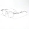 جوني ديب نظارات الرجال جوني ديب eyeglasses إطار شفافة العدسة مصممة العلامة التجارية نظارات الكمبيوتر