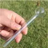 Tuyau de brûleur à mazout coloré Nano placage Pipes à fumer en verre Pyrex mélangés 7 styles de qualité Grands tubes Tube Nail conseils ss0330