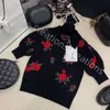 Womens Knits tees Designer shirts 2023ss New Fashion Luxury Brand Floral embroidery High Quality shirts Size XS-XL