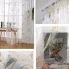 カーテン半透明の薄いカーテンリビングルームの寝室の子供の部屋のための蝶の印刷窓