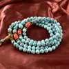 Chokers 8mm natuurlijke turqouise japamala ketting voor vrouwen mannen meditatie yoga geest inspirerende sieraden 108 mala bead 230331