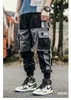 QNPQYX Pantalon cargo vintage pour homme avec plusieurs poches Jogging confortable pour streetwear hip hop et mode décontractée Parfait pour le style Harajuku en été