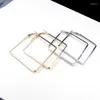 Ohrstecker Übertriebener großer geometrischer Ohrring für Frauen-Mädchen-Gold-Silber-Überzug-Art- und Weisegeschenk 2023 Art HE22103