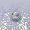 Nail Glitter Prettyg 1oz/28g Pack 1/12 مسحوق القزحي