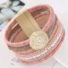 Charm Armband Yada Luxury Magnetic Buckle Armbandbangles for Women Leather Friendship Clasps Armband BT210015