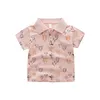 T Shirts Elegante zomerkinderen Polo shirt Hoogwaardige jongens T -shirts katoenen stof Tops T -stukken Kinderkleding 230331