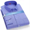Men's Casual Shirts Plus Large 5XL 6XLsize Men's JacketPolyester Non Iron Dress Regular Fit Soft Easy Care Smart Casual Purple Social Shirt 230331