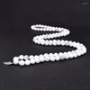 Colares pendentes Nature White Turqueise 108 MALA MULHERM MULHERES MADO MADEIRA MADEIRA DE AMULETO CRISTAL MENINOS MENINOS AMANDOS DE YOGA JOENS DE CHARM