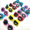 Lunettes lunettes enfants couleurs dessin animé forme animale mode ronde UV400 filles garçons mignon lunettes de soleil Protection enfants lunettes de soleil