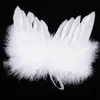 Altre forniture per feste di eventi 10 pezzi White Wedding Party Vintage Feather Wing Angel Wings Decorazioni per l'albero di Natale Ornamento da appendere 230331