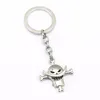 Keychains HSIC JEWELRY 10pcs/lot ONE PIECE Keychain Anime Luffy Whitebeard Key Ring Holder Chaveiro1 Men Wholesale 12012