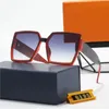 Najlepsze designerskie luksusowe okulary przeciwsłoneczne dla kobiet i mężczyzn okulary Outdoor Outdoor Big Square Frame Fashion Class