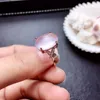 Cluster Ringe Das Geburtstagsgeschenk Rosenquarz Ring Natürlich und Echt 925 Sterling Silber Für Männer Oder Frauen