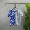 T-shirts pour hommes populaires Europe Ialy mens shirs Printemps Été Hommes Hawaii Beach Casual Shir Cool Hip hop Shor Sleeve sripe Prin Designer shir Tee G9IF