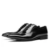 Chaussures habillées de luxe hommes en cuir verni Designer italien Oxfords mode marron or noir mariage pour homme véritable