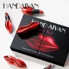 Handaiyan 6 Lipstick Lipstick Matte Set مرطب طويل الأمد من السهل ارتداء مقاوم للماء ليس من السهل إلغاء إلغاء إلغاء تشكيل طقم الشفاه Makeup Makeup