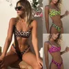 Mulheres de banho feminina Mulheres sexy Use biquíni feminina praia de leopardo de praia de traje de batedingsuit Snakes Push Up Swimsuit 230331