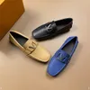 G1 GENUINE Cow leather MENS Loafers Fashion Handmade Moccasins LEATHER LUXURY DESIGNER MEN Flats Blue Slip On MEN's Boat SHOE PLUS SIZE 46 A2