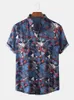 Camisas casuais masculinas vendendo impressão de impressão camisas havaianas fabricantes de produtos de férias masculinos 230331