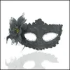 Masques de fête Dames Vénitienne Fleur Masquerade Masque Princesse Y Halloween Noël Cosplay Dentelle Drop Livraison Maison Jardin Festif Supp Dhsqr