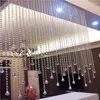 Lustre cristal rideau acrylique perle prisme décoration toile de fond ornements