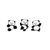 Broscher arga panda emalj stift tecknad djur lapel kläder brosch handväska märke kvinnor barn fest smycken grossist
