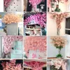 Fiori decorativi 300 pezzi 140 teste fiori di ciliegio artificiali arco nuziale decorare fiori finti ortensia di seta ramo bianco decorazioni per la casa