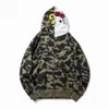 Mans A Hoodie Bathing shark Ape x Cat Split Face 1st Camo Full Zip Hoodie