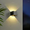 Lampes de table 5W carré mur LED lumière extérieure étanche IP65 porche jardin lampe chevet chambre chambre décoration éclairage