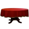 Tafelkleed Chinese stijl rood ronde tafelkleed Europeaan Velvet vaste hoogwaardige coverdecoratie voor eetkamer in de woonkamer