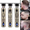 Новейший ЖК -дисплей для волос Clipper Professional Electric Shaver для мужчин бритва мужчина из косички бороды триммер парикмахерская машина для бритья парикмахерская парикмахерская USB Rechargableable