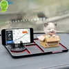 New Silicone Car Anti-Slip Mat Auto Phone Holder Sticky Anti Slide Dash Phone Mount Parking Number Card Car Pad Mat Car Accessories