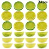 Party Decoration 24PCS Artificial Fruits Decorative Simulation Slice Fake Block Pography Props Wedding Ornaments Home Decor