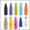 Water Bottles 500Ml Sports Bottle Cycling Cam Stainless Steel Double Wall Vacuum Vaso Insation Keep Warmer Flasks Drop Delivery Home Dh8Jo
