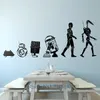 Wall Stickers Evolution Droide Set Art Vinyl Wallpaper for restaurant wall decoration murals creative children's room DIY wallpaper removable LC605 230331