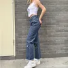 Jeans pour femmes Y2K Papillon Jean Harajuku Denim Troousers Casual Cowboy Femme Lâche Streetwear Mode Brodé Pantalon Droit 230331