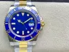 CLEAN Factory QC Herrenuhr, wasserdicht, 41 mm, zweifarbige goldblaue Uhr, 12661-3LB, brandneues Kal. 3235, mechanisches Uhrwerk, Automatik, Me289Z