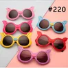 Lunettes lunettes enfants couleurs dessin animé forme animale mode ronde UV400 filles garçons mignon lunettes de soleil Protection enfants lunettes de soleil