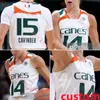 Haley Cavinder Miami Hurricanes damskie koszulka koszykówki Kenza salgues hanna cavinder lola pendande destiny harden karla erjavec miami koszulki