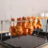 Tools & Accessories Stainless Steel Card Slot Beef Chicken Leg Rack Grill Clip Foldable Oven Roaster Outdoor Travel Barbecue