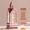 Decorative Figurines 2023 Product Creative Children Princess Girls Xmas Birthday Gift Dance Music Box Flying Snow Rotating Crystal Light