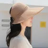 Chapeaux pare-soleil à large bord pour femmes, nouvelle mode, Crochet, pique-nique, plage, Protection UV, casquette pétoncle pour l'extérieur, été, 2023