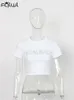 T-shirt féminin fqlwl Vêtements de streetwear d'été Crop Crop.