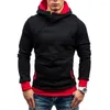 Hommes Down M-XXL Hoodie Automne Et Hiver Chaud Coton Doublé Veste Manteau Diagonal Zip Parkas Casaco