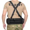Tactical ombro de cinto de ombro esportes ao ar livre Airsoft Equipment Hunting Shooting Molle Chest Rig Belt no10-208